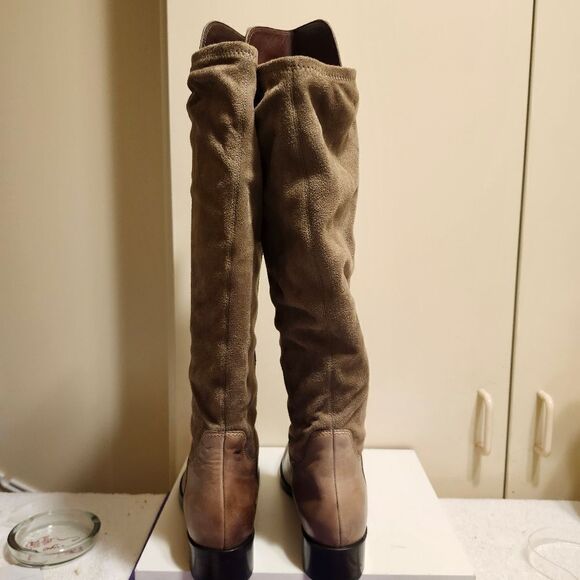 NEW Cole Haan "Isabelle" Taupe Leather/Suede-Over-the-Knee Boots Sz.7.5 Ret $329 - Picture 7 of 10